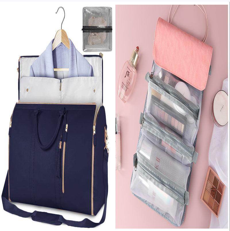 Large Capacity Travel Duffle Bag Women's Handbag Folding Suit Bag Waterproof Clothes Totes - Magellan Fashion Shop
