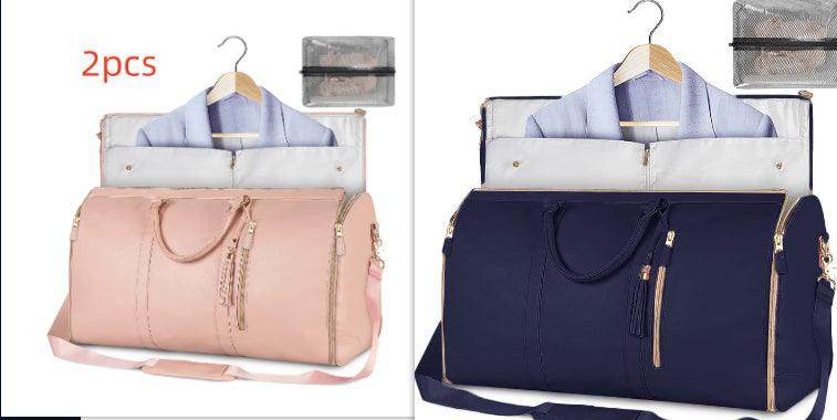 Large Capacity Travel Duffle Bag Women's Handbag Folding Suit Bag Waterproof Clothes Totes - Magellan Fashion Shop