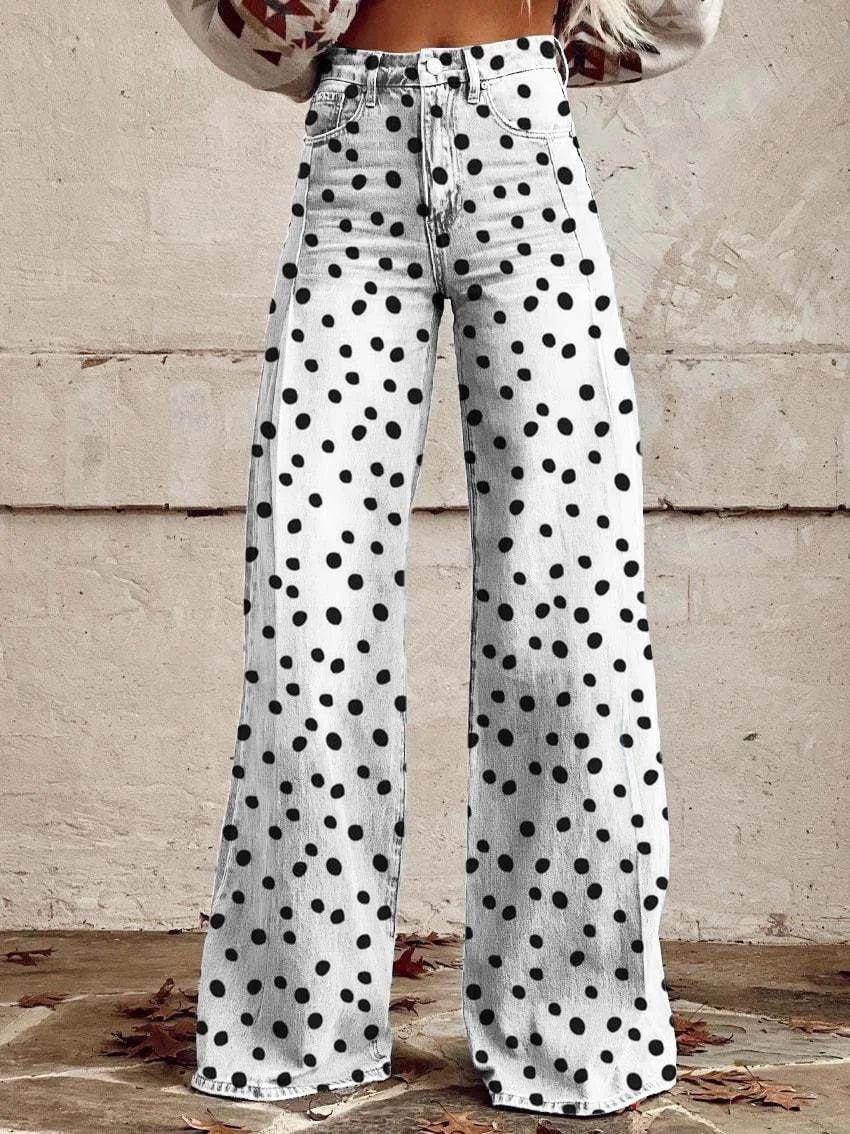 European And American Plus Size Women's Denim Casual Pants - Magellan Fashion Shop
