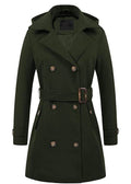 Women's Woolen Hooded Plus Size Coat - Magellan Fashion Shop