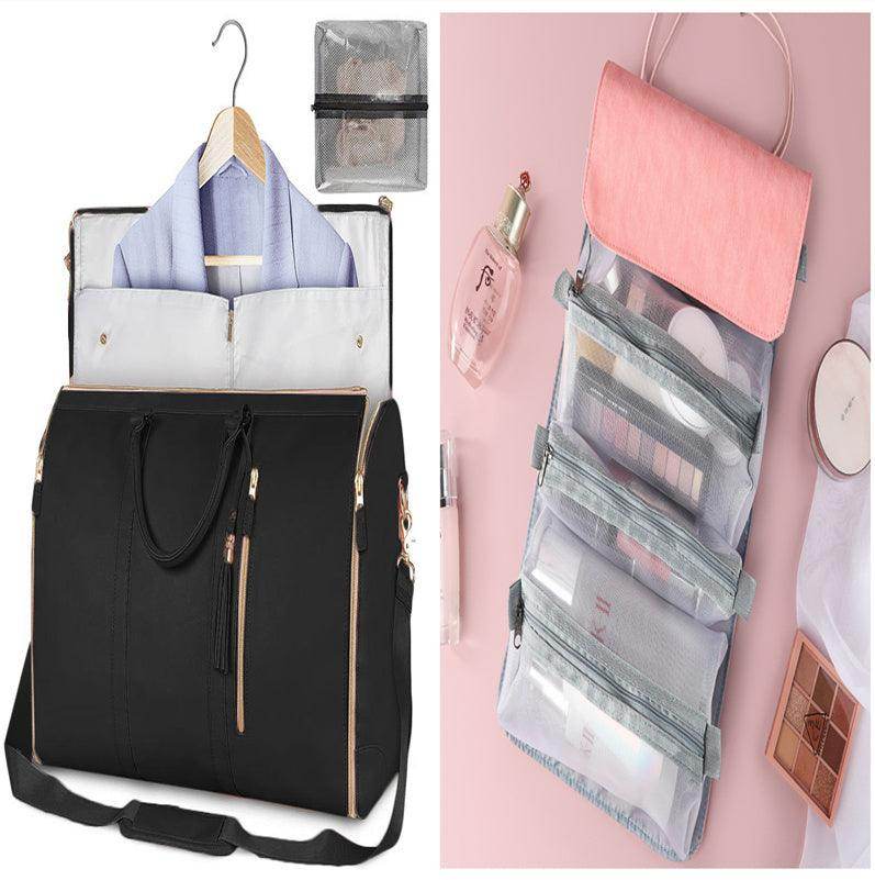 Large Capacity Travel Duffle Bag Women's Handbag Folding Suit Bag Waterproof Clothes Totes - Magellan Fashion Shop