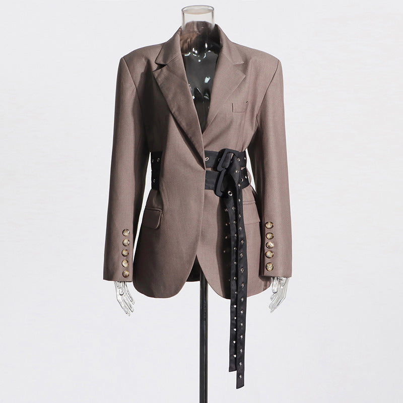 Fashion Lace-up Placket Waist