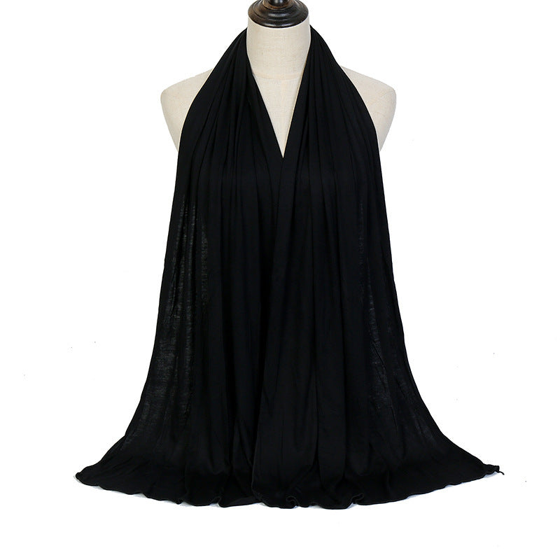 Solid Color Cotton Warm Shawl