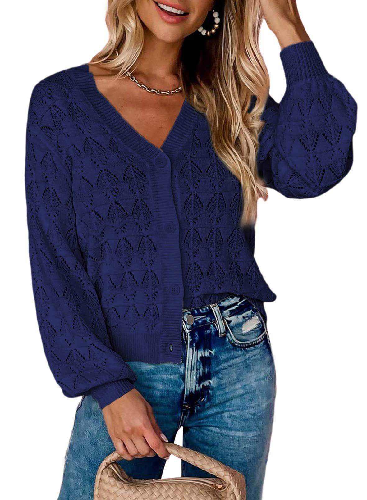 Fashion Short Cardigan Knitted Sweaters Women Autumn And Winter - Magellan Fashion Shop