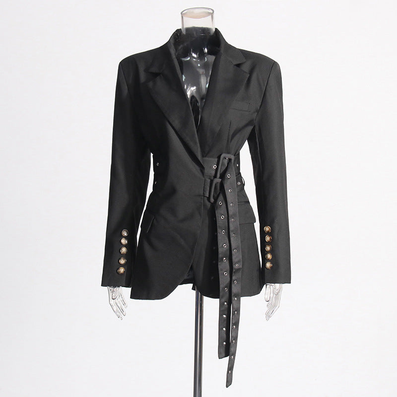 Fashion Lace-up Placket Waist