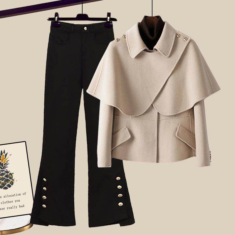 Retro Design Suit Jacket Skinny Jeans Two-piece Set - Magellan Fashion Shop