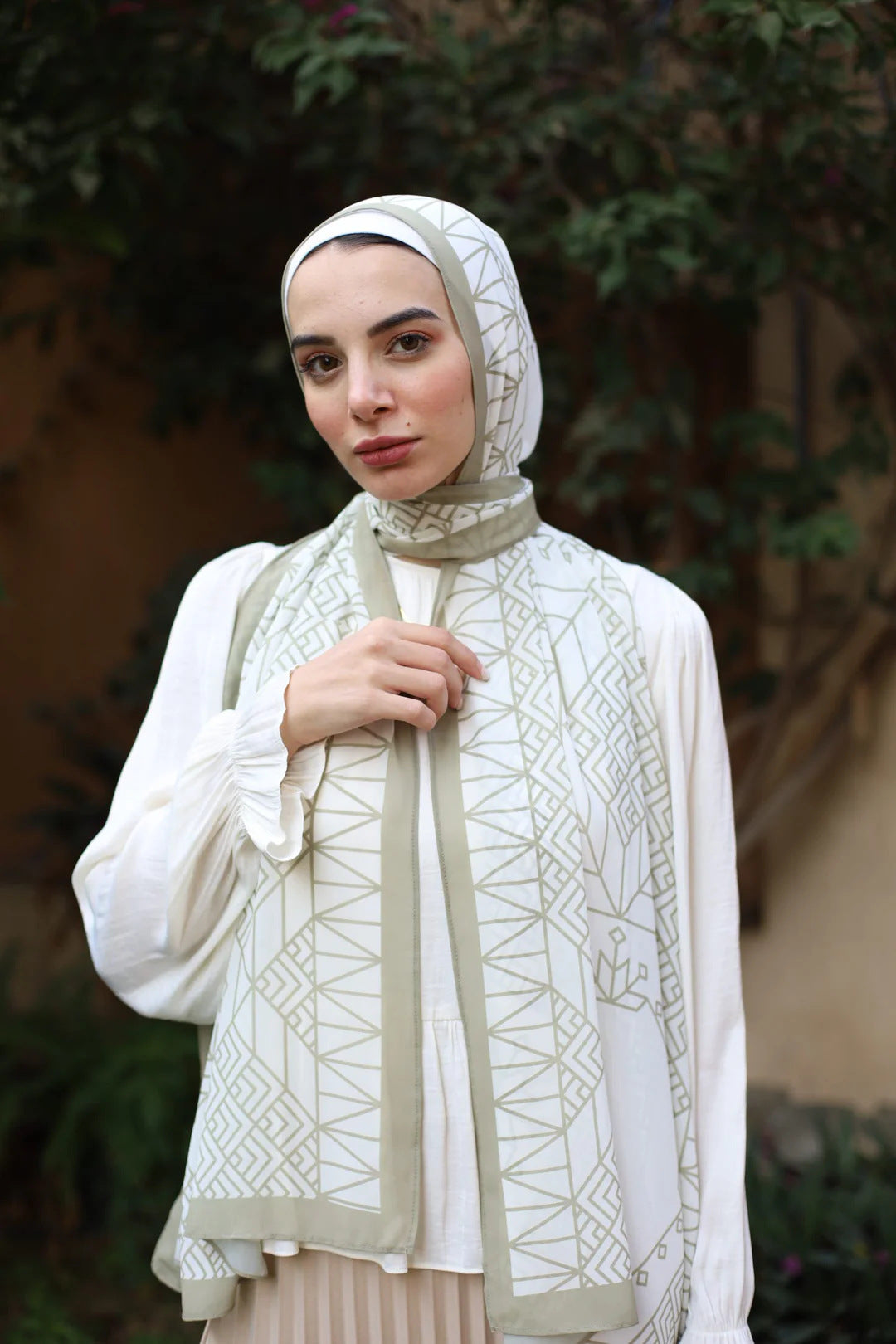 Satin Printed Hijab Printed Shawl Headscarf