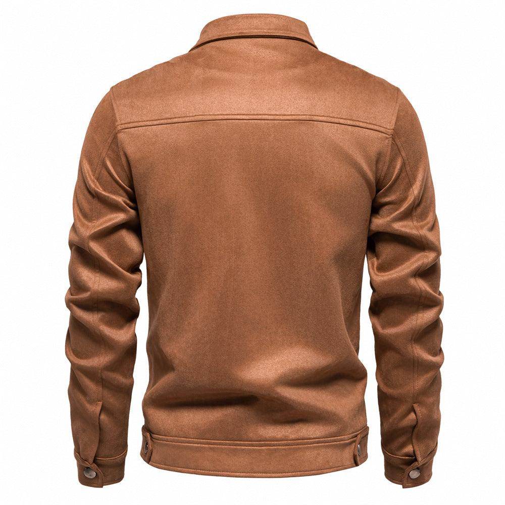 Men's Autumn And Winter Solid Suede Coat Men's - Magellan Fashion Shop