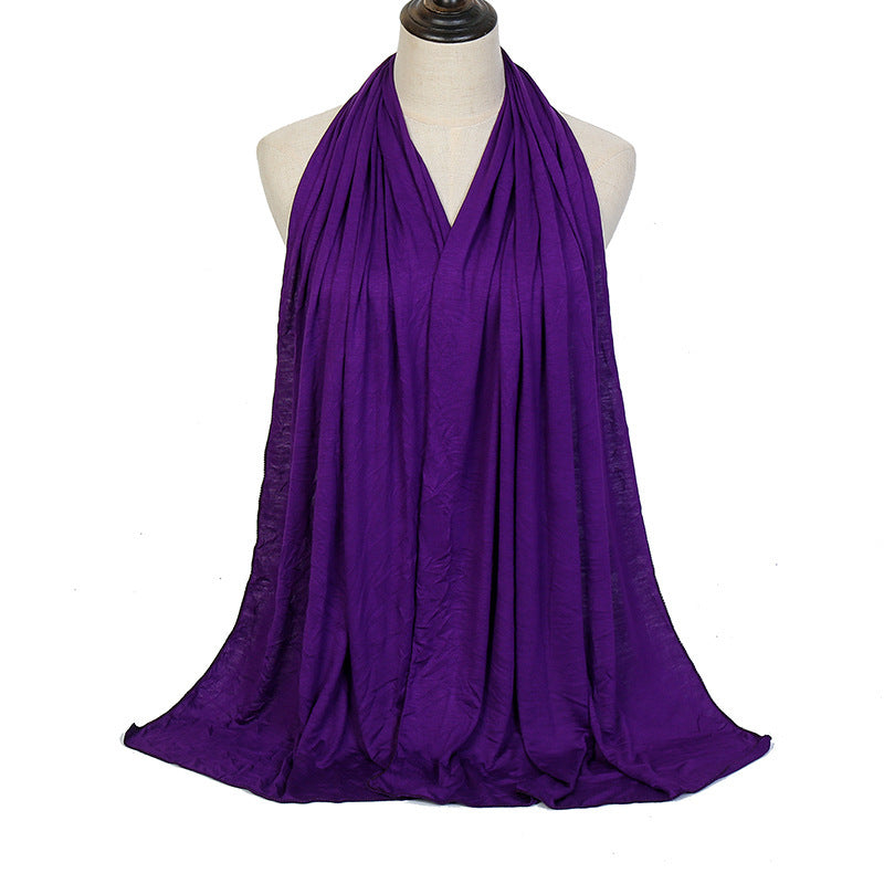 Solid Color Cotton Warm Shawl