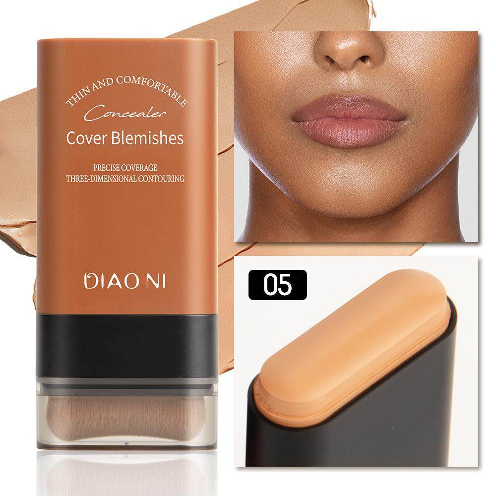 5 Colors With Brush 20g Moisturizing Light Transparent Concealing Foundation - Magellan Fashion Shop