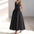 Birthday Party Host V-neck Socialite Daily Wearable Slimming Dress - Magellan Fashion Shop