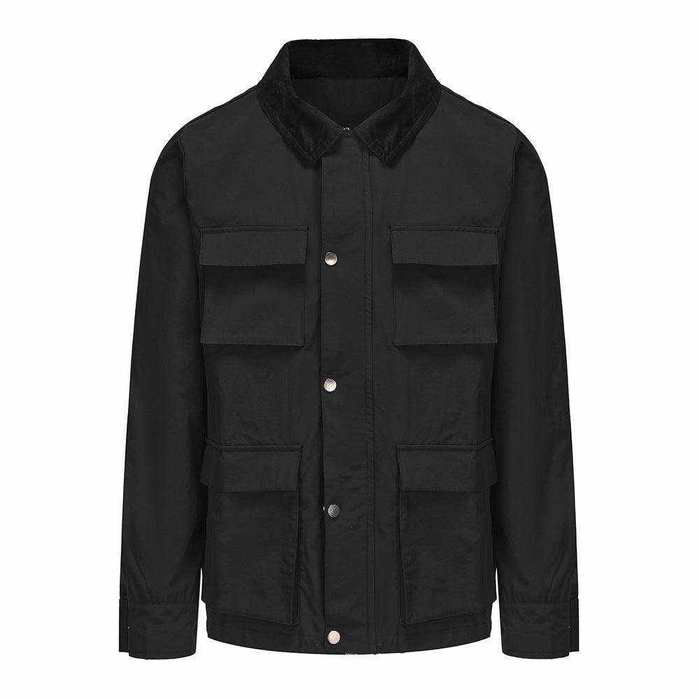 Fashion Solid Color Zipper Jacket Jacket Men - Magellan Fashion Shop