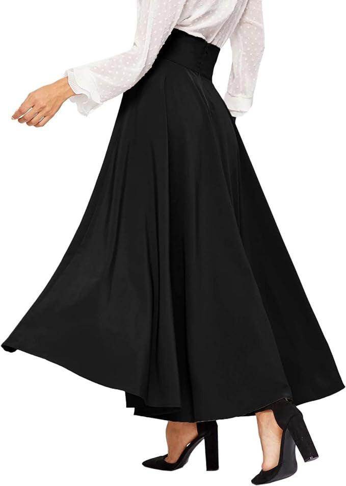 High Waist Slimming Front Lace-up A- Line Dress - Magellan Fashion Shop