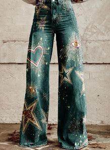 European And American Plus Size Women's Denim Casual Pants - Magellan Fashion Shop
