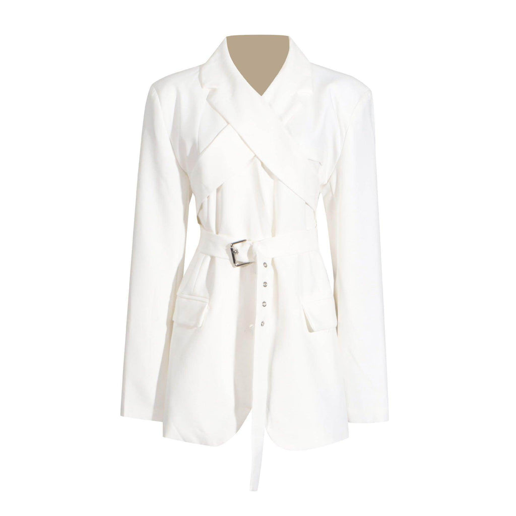 Fashion Personality Solid Color Suit Coat For Women - Magellan Fashion Shop