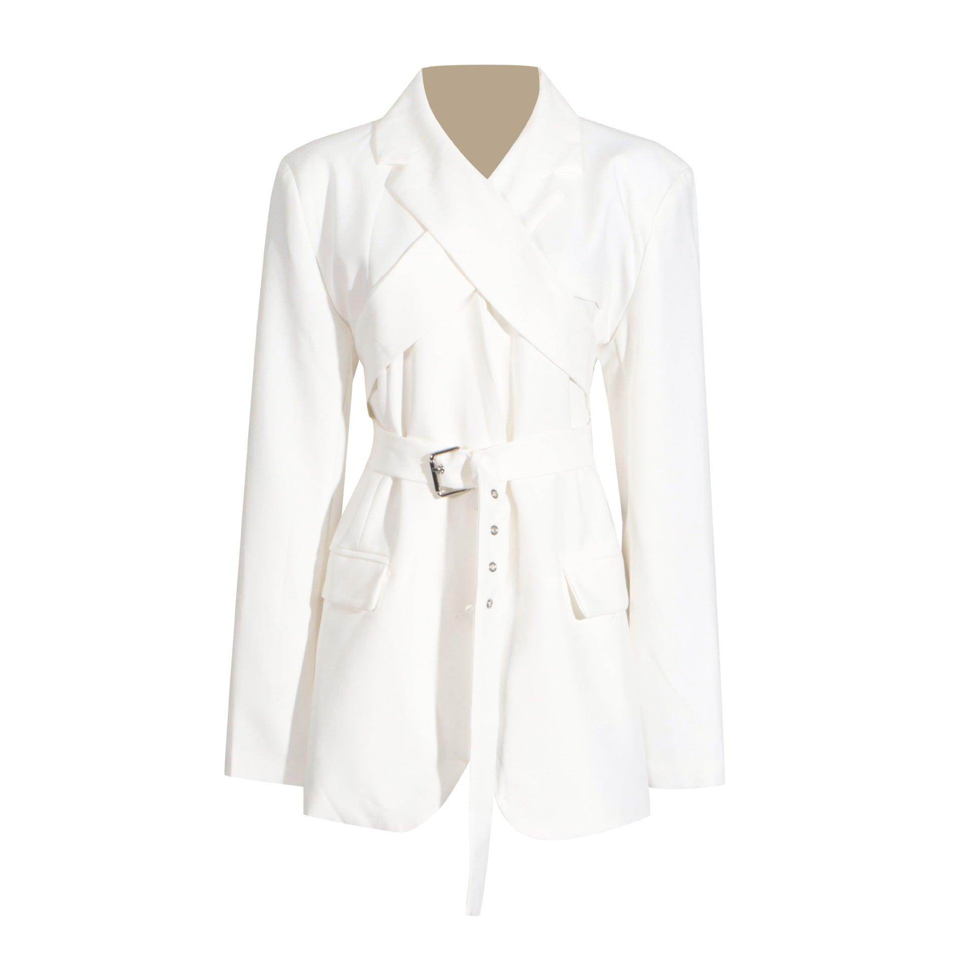 Fashion Personality Solid Color Suit Coat For Women - Magellan Fashion Shop