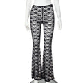 Lace Versatile High Elastic See-through Casual Trousers - Magellan Fashion Shop